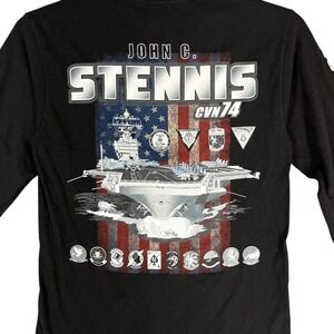 USS John C‎ Stennis CVN74 Mens S Shirt Navy Carrier 2016 Deployment Military